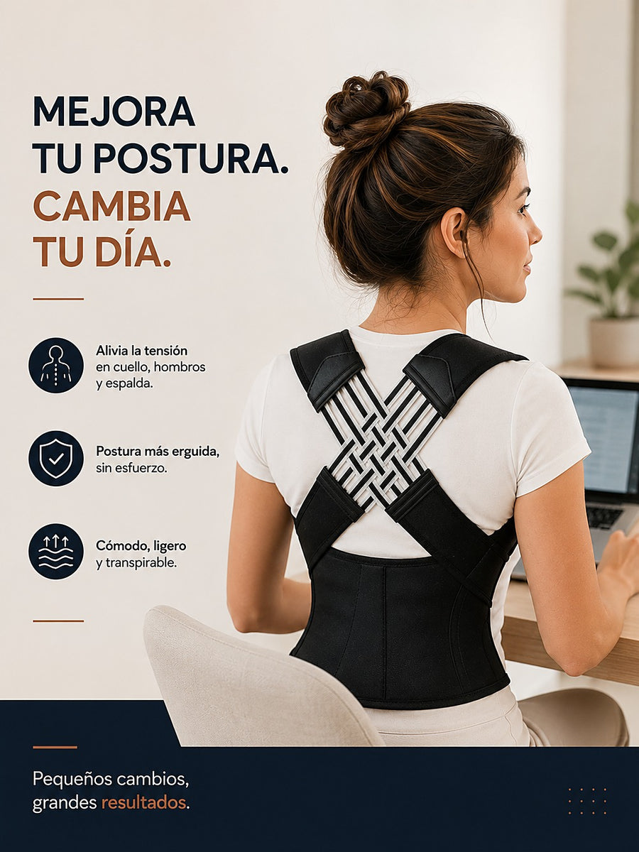 Mejora tu postura, cambia tu día — Corrector Alenok